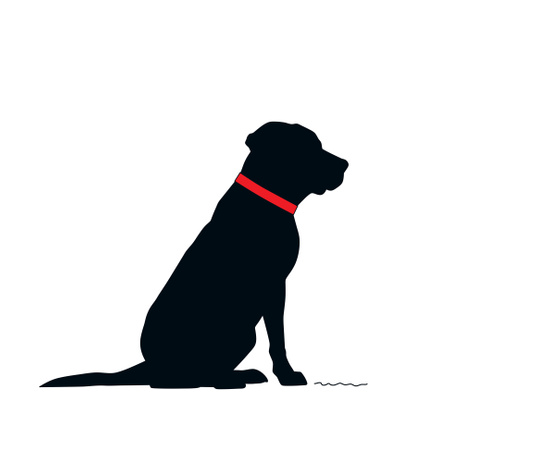 550x469 Modern Black Lab Silhouette Metal Travel Mug By Tracylstephens