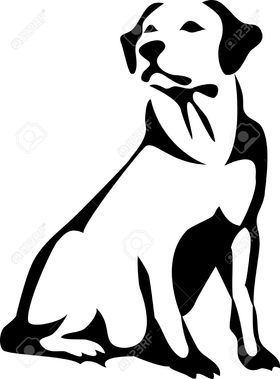 962x1300 Labrador Clipart Black And White Many Interesting Cliparts