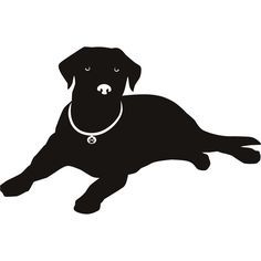 236x236 Labrador Nose Silhouette Dogs Wall Art Stickers Wall Decal