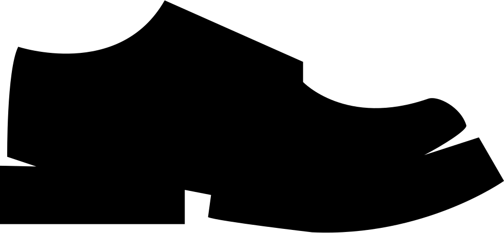 980x454 Black Male Shoe Side View Silhouette Svg Png Icon Free Download