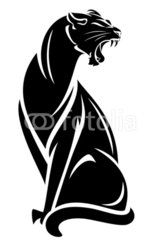 161x240 Black Panther Silhouette Vector Silhouettes Black