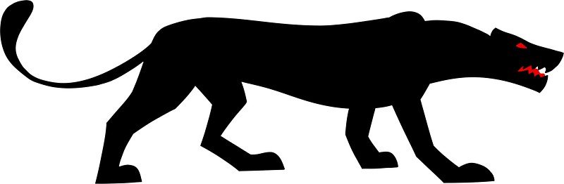 800x262 Black Panther Silhouette Stickers By Savvyanna Redbubble