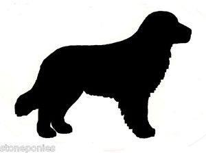 300x224 Golden Retriever Dog Profile Silhouette Window Decal Black