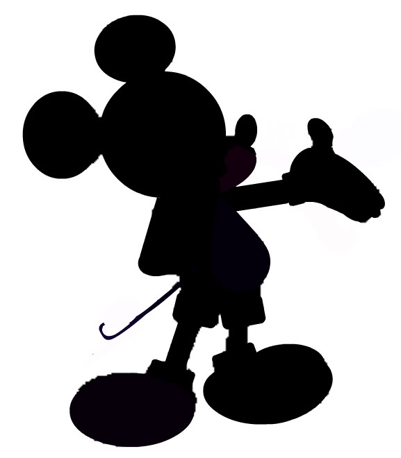 577x660 Free Mickey Mouse Silhouette, Hanslodge Clip Art Collection