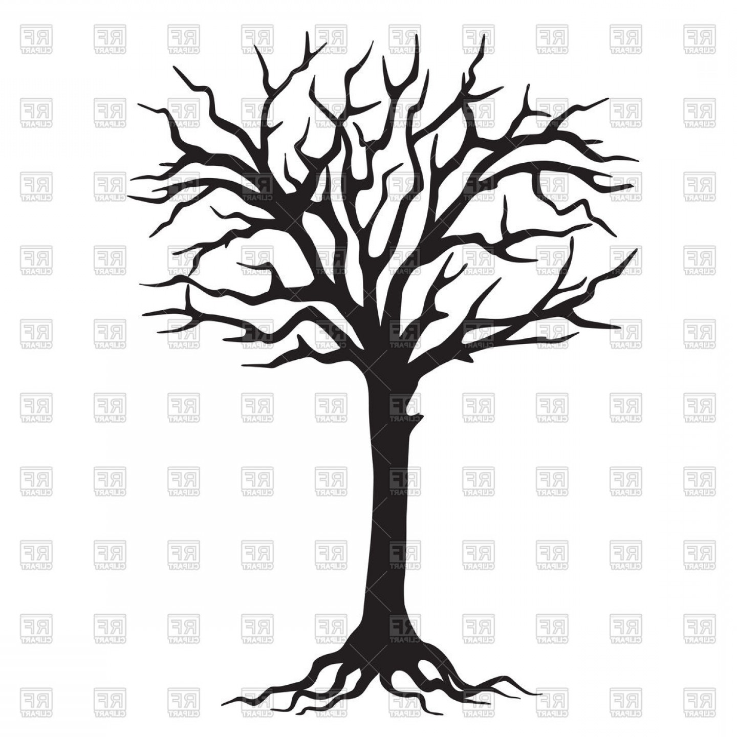 1440x1440 Tree Silhouette Vector Clip Art Createmepink