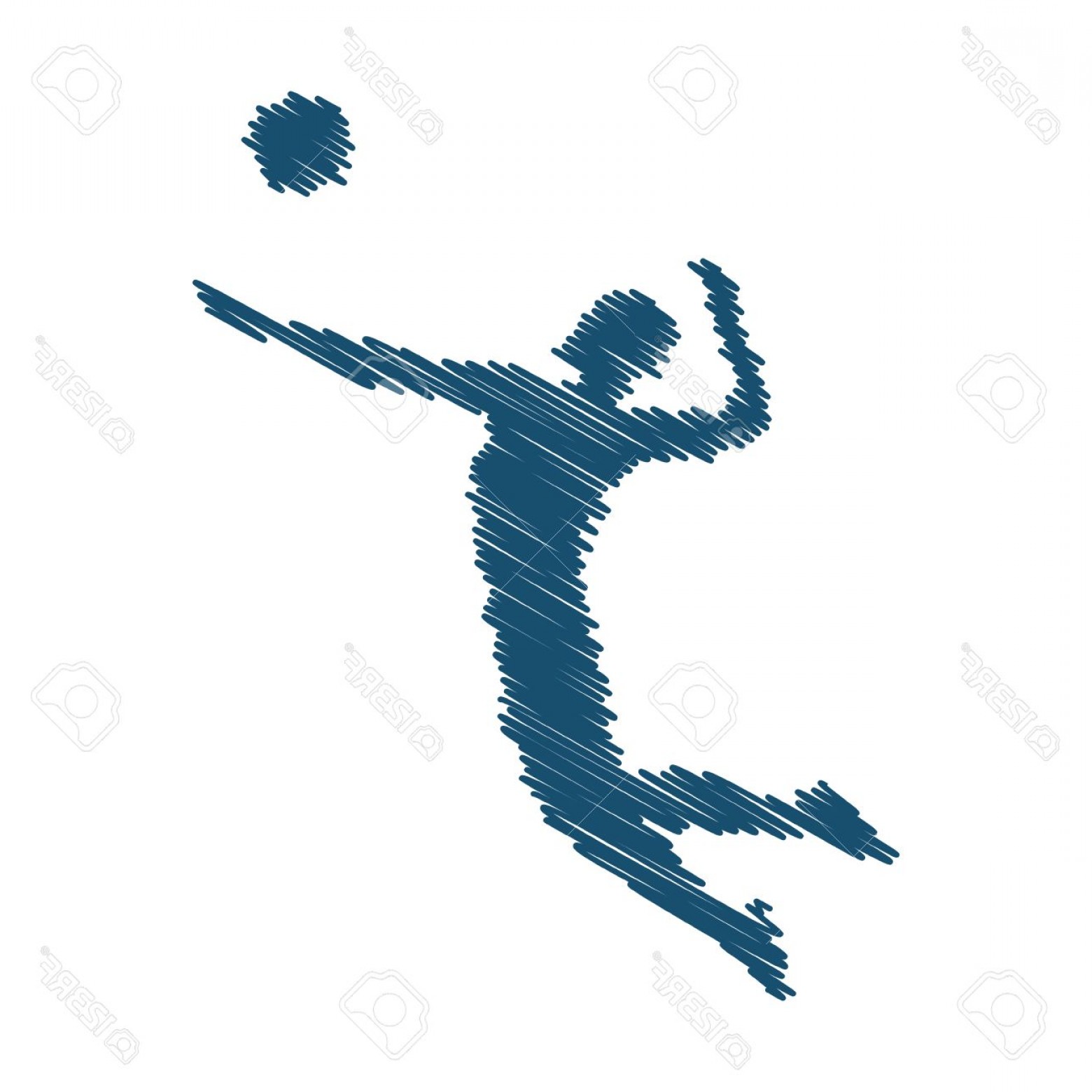 1560x1560 Photostock Vector Concept Vector Volleyball Volleyball Players