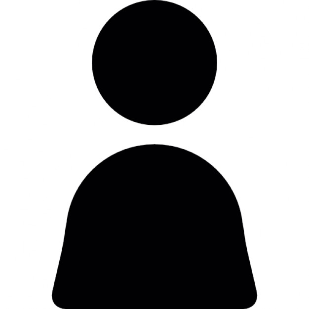 626x626 Man Upper Torso Silhouette Icons Free Download