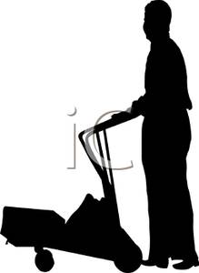 219x300 Black Silhouette Of A Man Standing With His Luggage On A Luggage