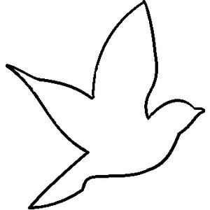 300x300 Simple Bird Silhouette Tattoo