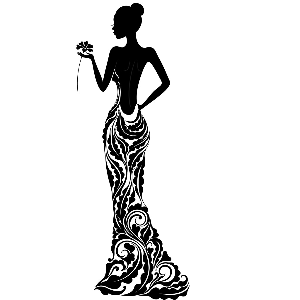 1024x1024 Jewelry Clipart Woman Silhouette