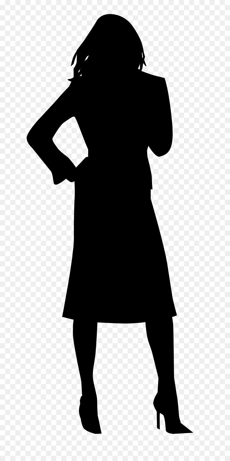 900x1800 Woman Silhouette Clip Art