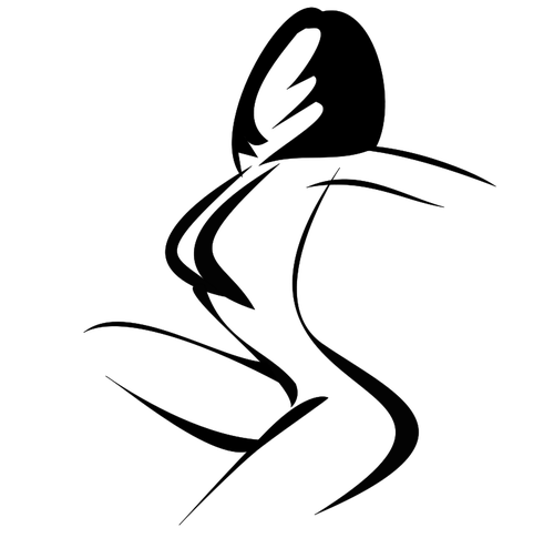 500x494 Black Woman Silhouette Clip Art