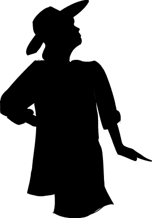 307x441 Chruch Ladies Silhouette Clipart