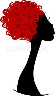 184x320 Free Woman Silhouette Clip Art Black Female Afro Silhouette Clip