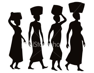 380x294 Woman Silhouette Clipart
