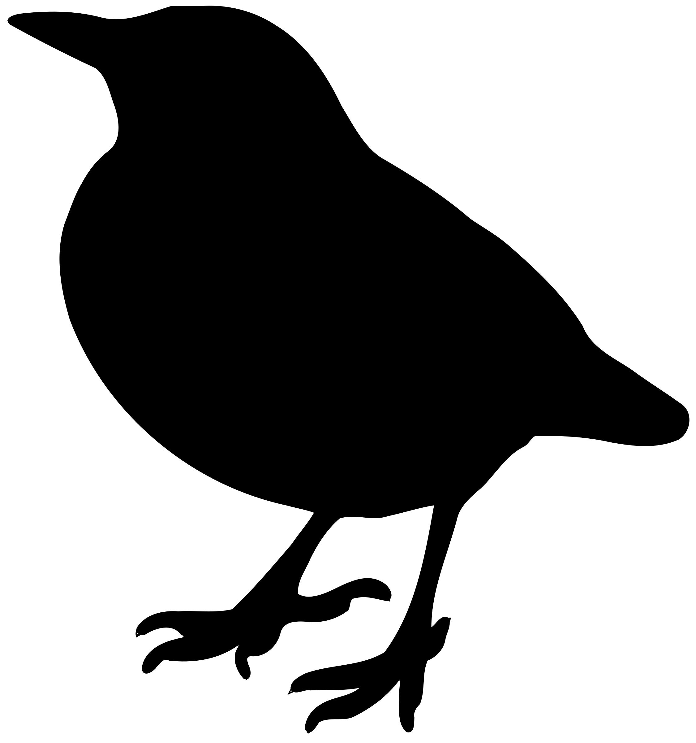 Blackbird Silhouette at GetDrawings | Free download