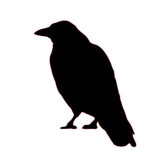 660x660 Blackbird Silhouette Decal Car Sticker