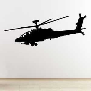 300x300 Apache Helicopter Wall Sticker