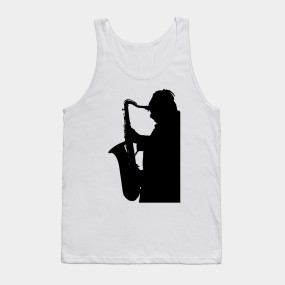 285x285 Limited Edition. Exclusive Saxophone Player Silhouette