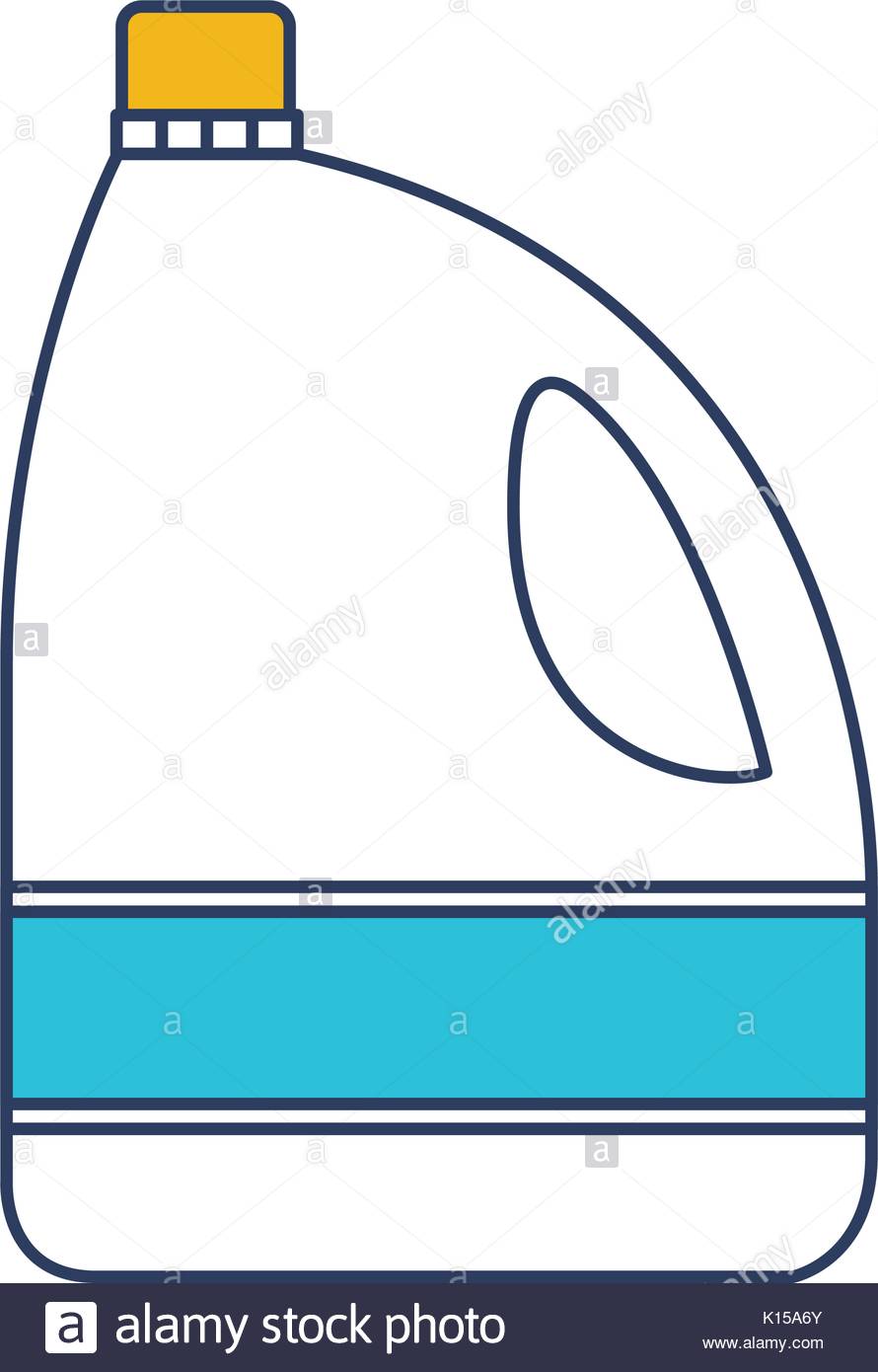 890x1390 Color Blue And Yellow Sections Silhouette Of Bleach Clothes Bottle