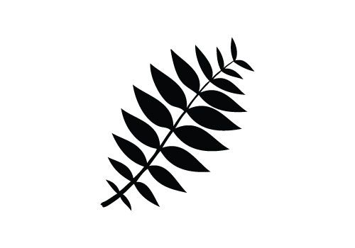 500x350 Free Leaves Silhouette Vector