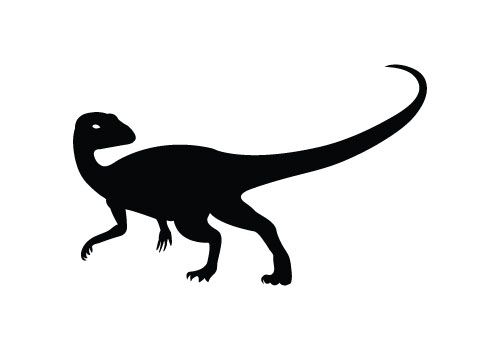 500x350 Free Dinosaur Silhouette Vector