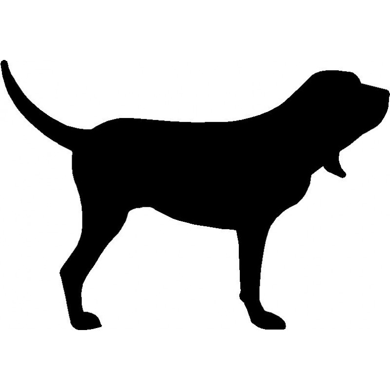 800x800 Dog Breed Silhouette Wall Hanging Magnetic Memo Bloodhound