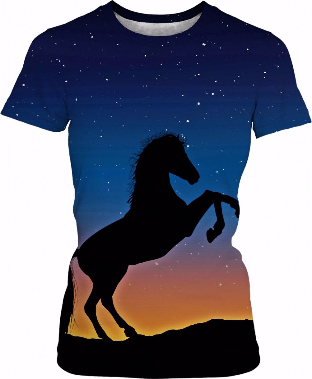 1003x1220 Rearing Horse Silhouette Against Stars I Silhouettes And Animal