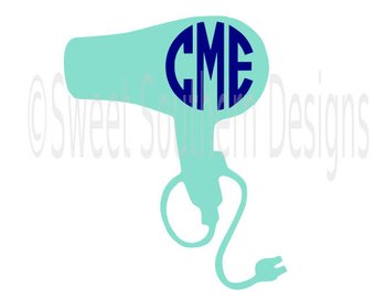 340x270 Hair Dryer Svg Etsy