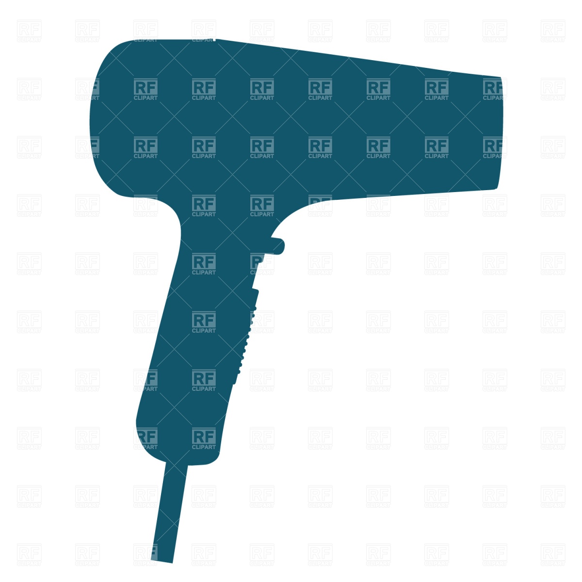 1200x1200 Hair Dryer Silhouette