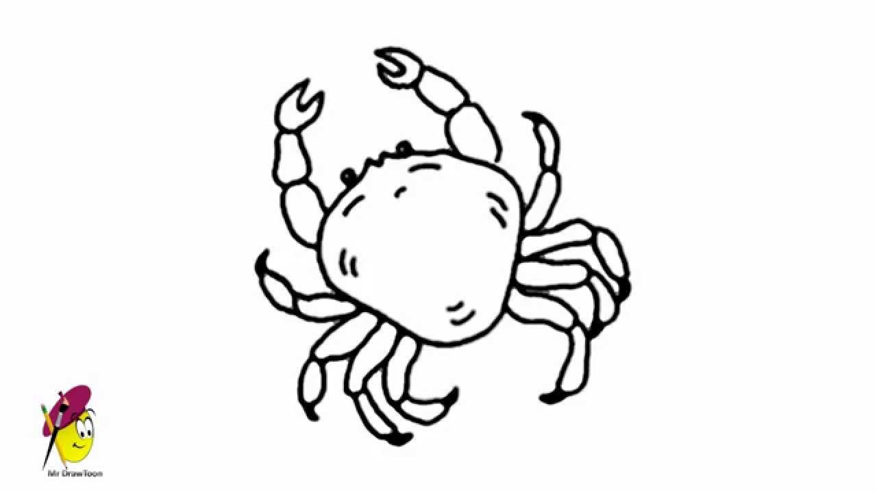 1280x720 Impressive Drawings Of Crabs Hermit Crab Printable Coloring Pages