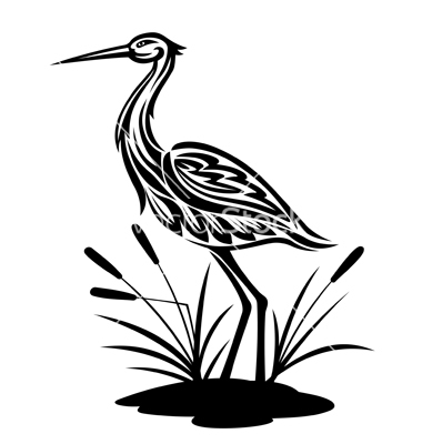 Blue Heron Silhouette at GetDrawings | Free download