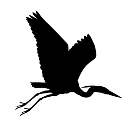 270x270 Blue Heron Silhouette Stencil Free Stencil Gallery