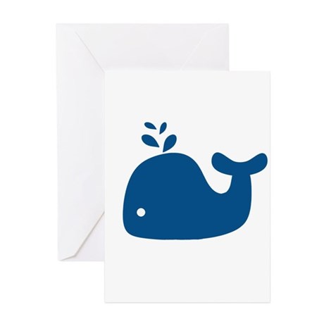 460x460 Baby Whale Greeting Cards