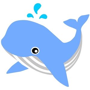 300x300 Blue Whale Silhouette Design, Silhouettes And Stenciling