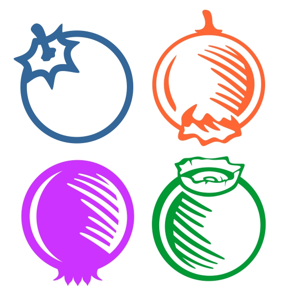 600x600 Blue Berries Cuttable Design