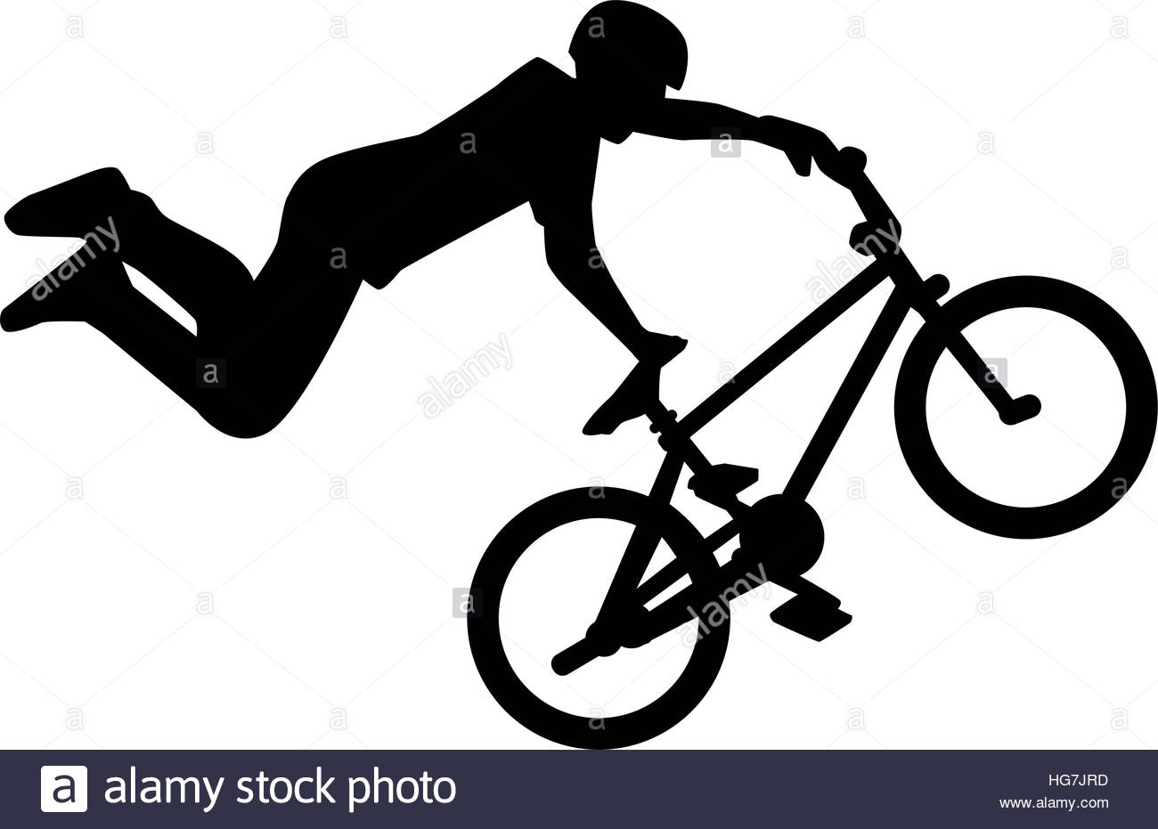 1300x931 Silhouette Of Bmx Rider Stunt Stock Vector Art Amp Illustration
