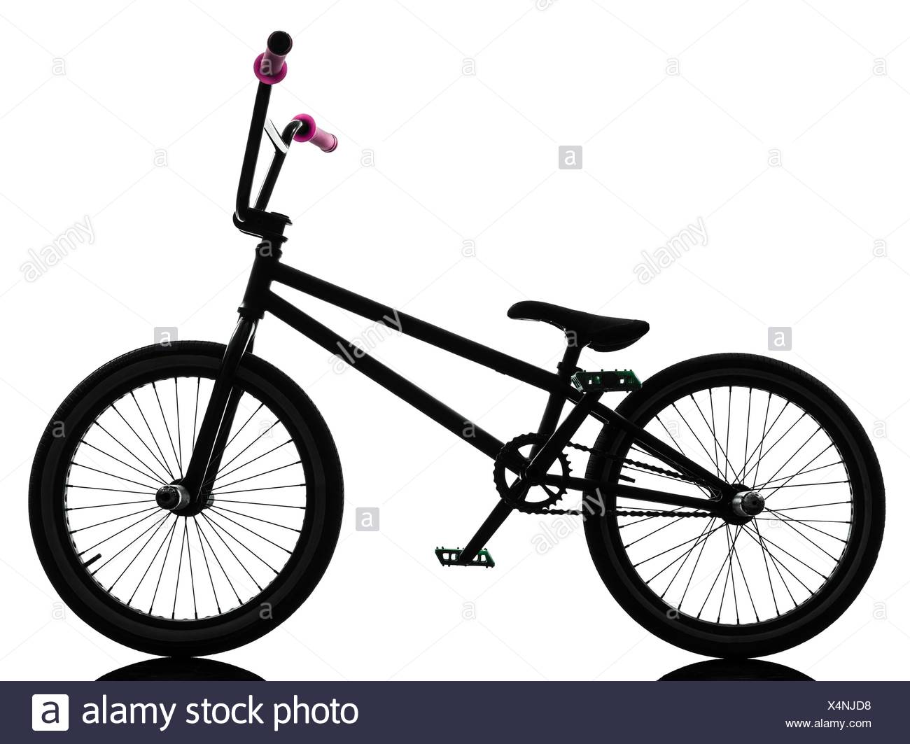 1300x1063 One Bmx Bicycle In Silhouette Studio Isolated On White Background