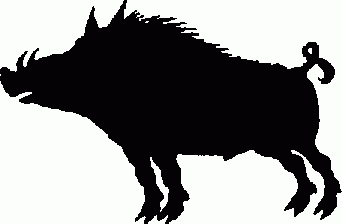 342x224 Pig Silhouette Clip Art