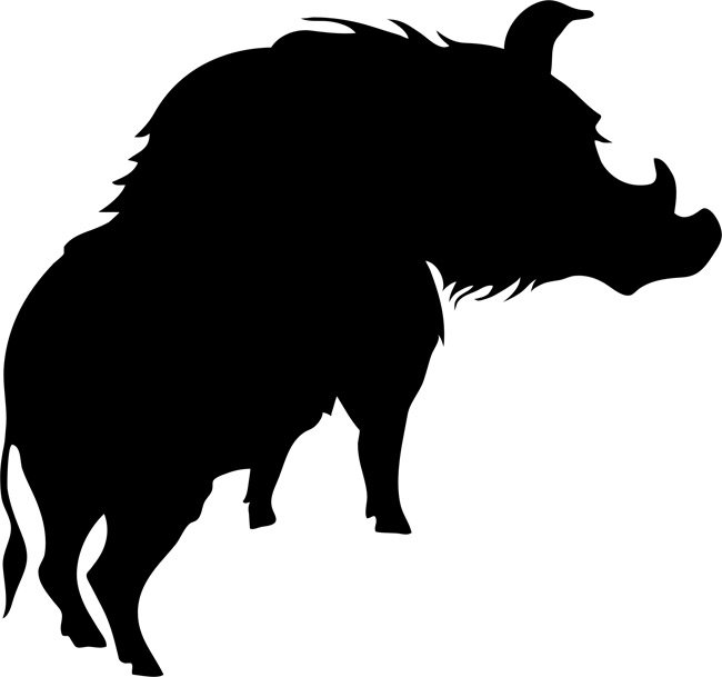 Boar Silhouette at GetDrawings | Free download