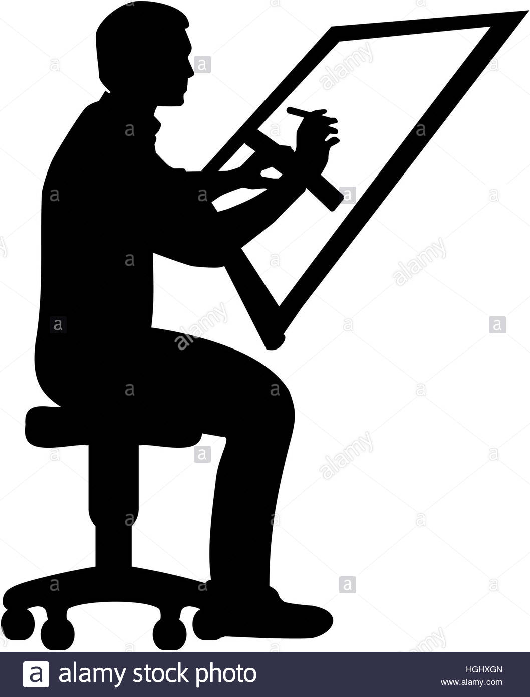 1058x1390 Draftsman. Man