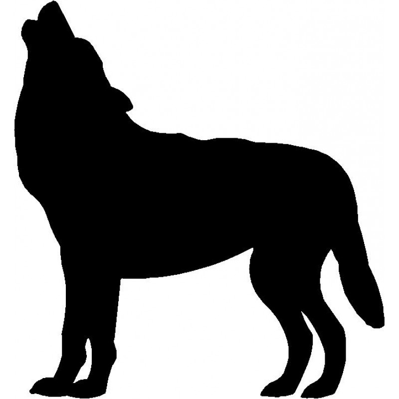 800x800 Wolf Silhouette Wall Hanging Magnetic Memo Board