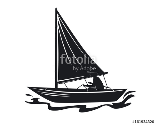 500x400 Man Sailing Silhouette Stock Image And Royalty Free Vector Files