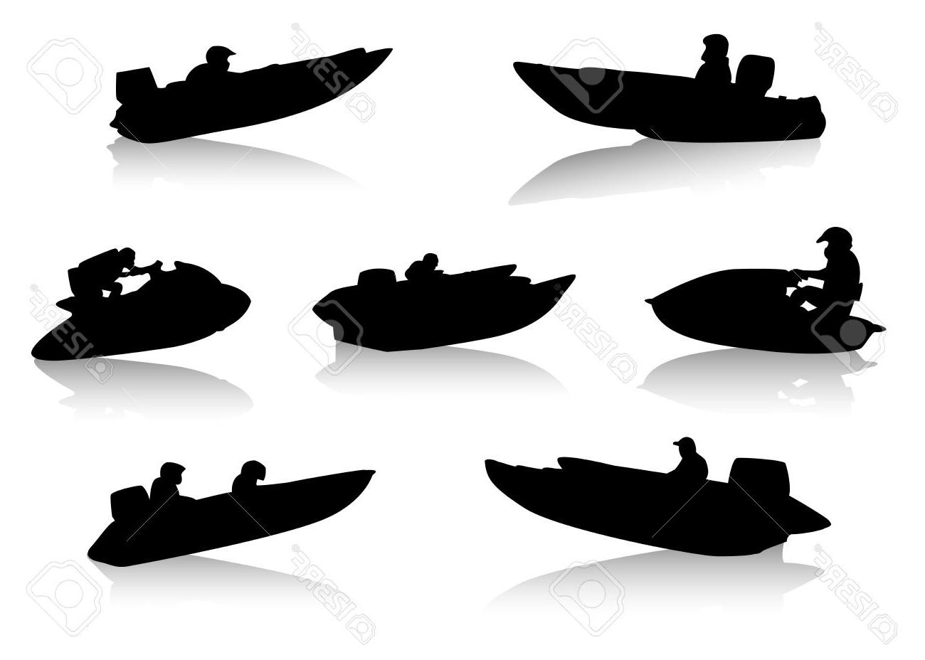 1300x928 Top Speed Boat Silhouette Design