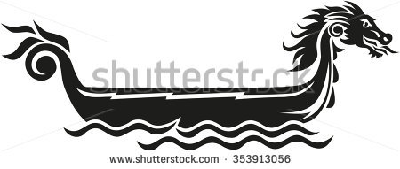 450x191 Clipart Dragon Boat Head Pencil And In Color