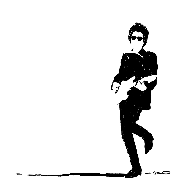 Bob Dylan Silhouette at GetDrawings | Free download