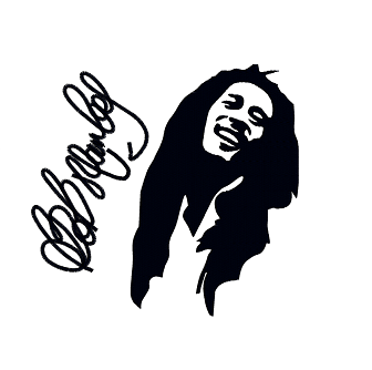 Bob Marley Silhouette at GetDrawings | Free download