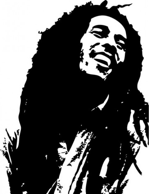 480x626 Bob Marley Portrait Vector Illustration Vector Free Download