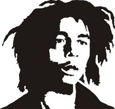 Bob Marley Silhouette at GetDrawings | Free download