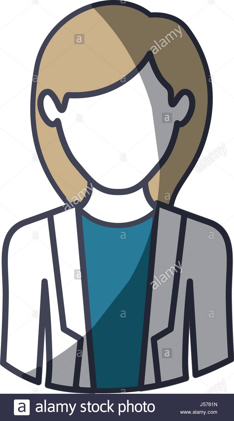 773x1390 Color Silhouette And Thick Contour Of Half Body Of Faceless Woman